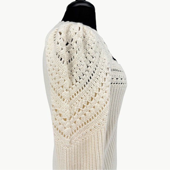 Sézane Moira Cardigan Jumper Sweater | Sz Small | Ecru (Off White) - Picture 11 of 16
